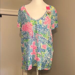 Lilly Pulitzer Women's Washington DC Top XL NWT